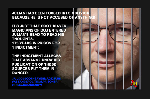 Julian Assange prisonnier politique, libérez Assange