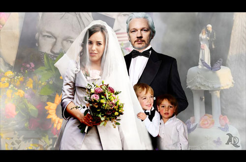 Mars 2022 Mariage Stella et Julian avec Max, Gabriel Assange