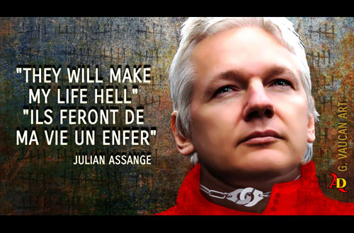 Ils feront de ma vie un enfer. Julian Assange