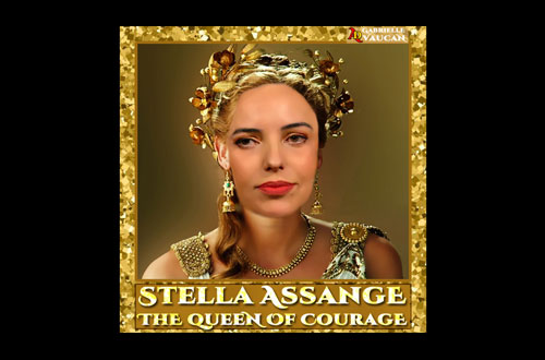 Portrait de Stella Assange, the Queen of Courage