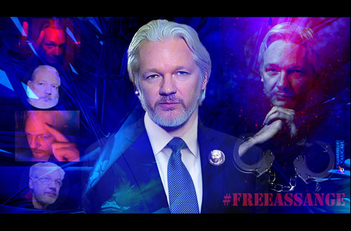 Portrait Free Julian Assange