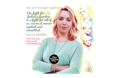 Stella Assange we are stronger together  