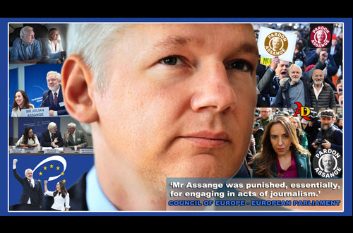 Mr Assange was punished, essentially, for engaging in acts of journalism - PACE, Council of Europe, CoE 