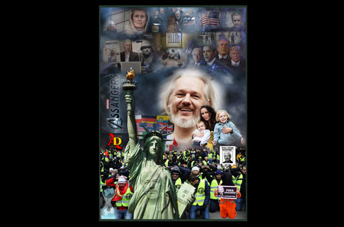 Supporters libérez Julian Assange