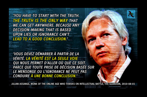 Citation Julian Assange FR et EN