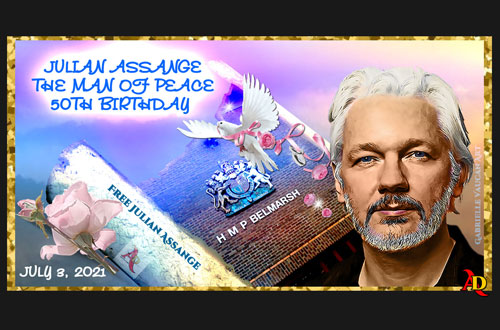 50e anniversaire de Julian Assange