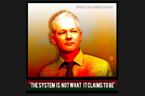 Le système n'est pas ce qu'il prétend être citation de julian AssangeJulian Assange
