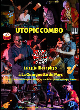 Affiche 2 concert UTOPIC COMBO d'été 2021