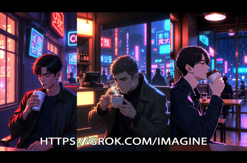 Jeune homme boit un café dans un bar