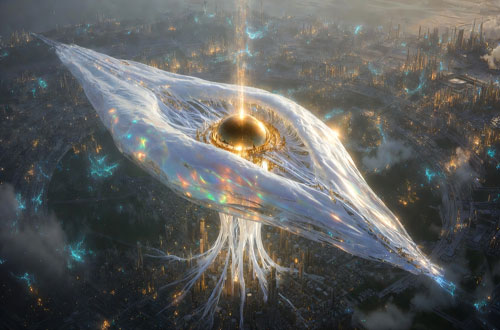 Le vaisseau quantique animé par Sanctum quitte Nova-Terra pour aller sauver les exilés en détresse sur des lunes et les ramener sur Nova-Terra.