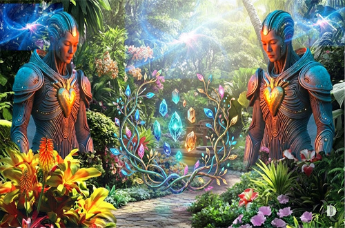 Les Humanoïdes Parents et les gardiens dans les jardins de Terra.2.