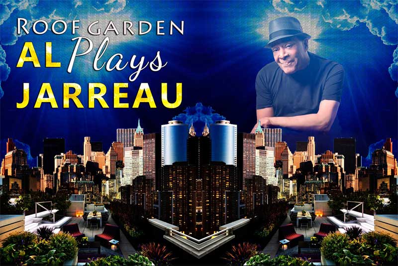 Montage photos Roof garden Plays Al Jarreau en concert