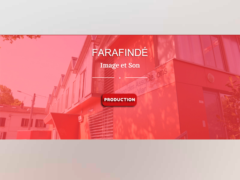 Bandeau index sur le site de Promo Farafindé Image et Son