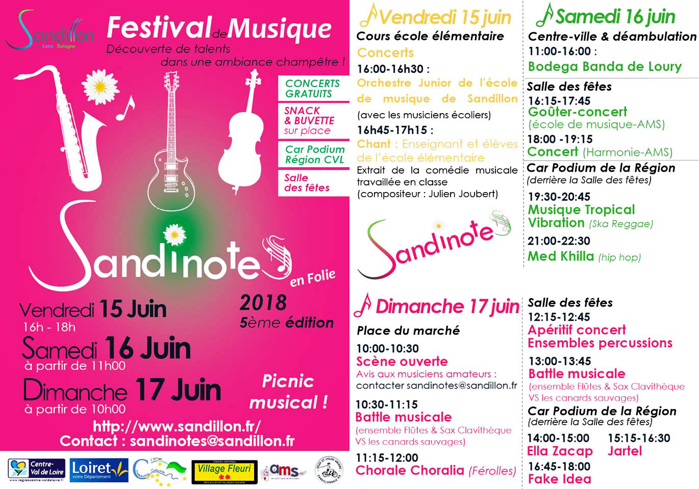 festival sandonites en folie 16 et 17 juin 2018