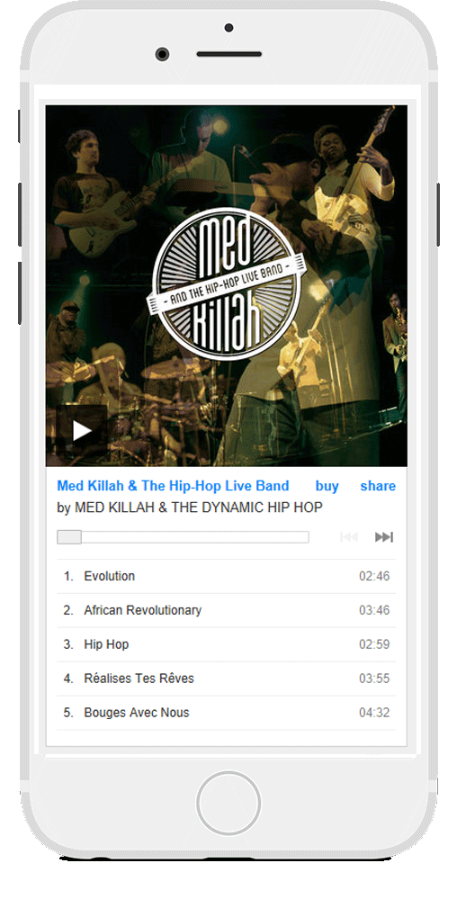 album numérique The Hip-Hop live band de Med Killah